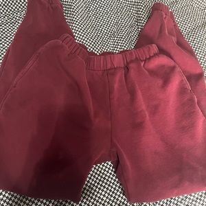 red brandy melville sweatpants
